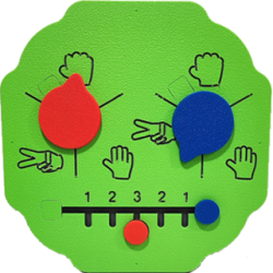 Painel de jogo Pedra, Papel ou Tesoura