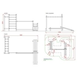 Parque de escalada, equilibrio y abdominales SALONICA