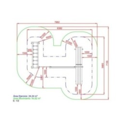 Parque de escalada, equilibrio y abdominales SALONICA