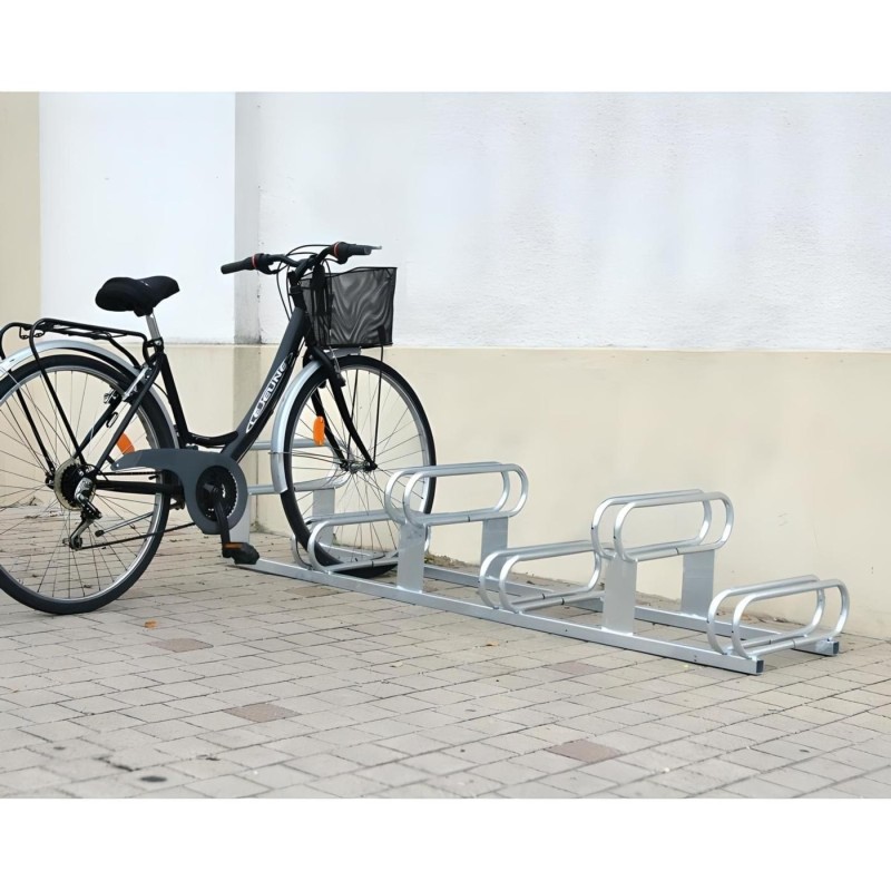 Aparcabicicletas 6 plazas a diferentes alturas (Galvanizado)
