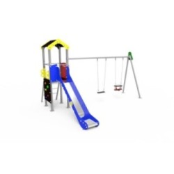 Parque infantil ARAN com baloiço duplo