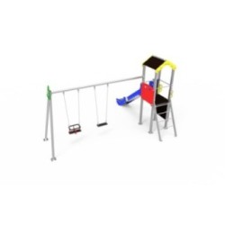 Parque infantil ARAN com baloiço duplo