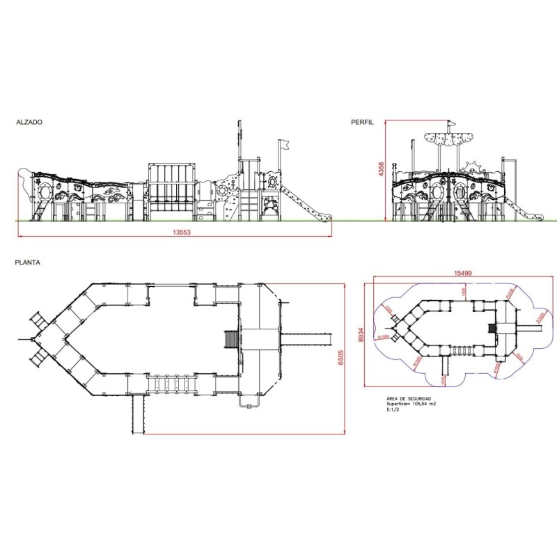 Parque infantil BARCO GOLONDRINA