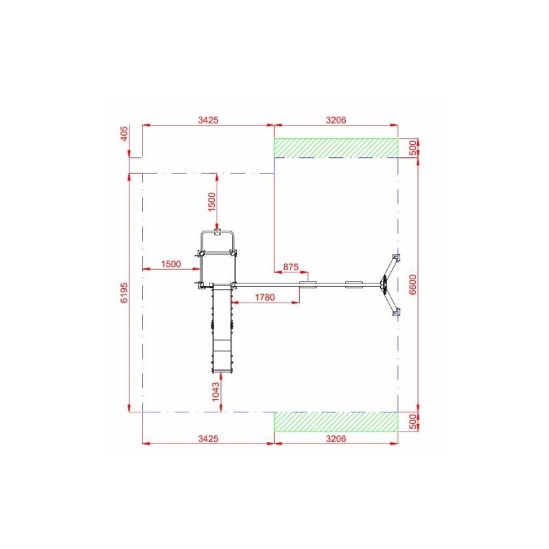 Parc infantil BEISBOL amb gronxador doble
