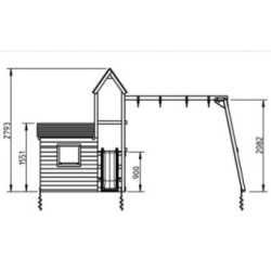 Parque infantil Masgames Lookout M + Columpio