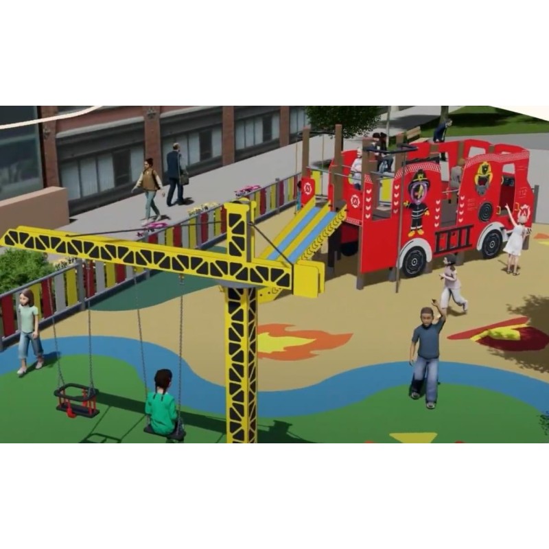 Parque infantil CAMIÓN DE BOMBEROS