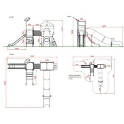 Parque infantil casa en el árbol de la selva