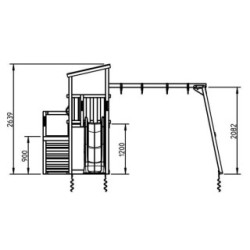 Parque infantil Masgames Cascade L + Columpio