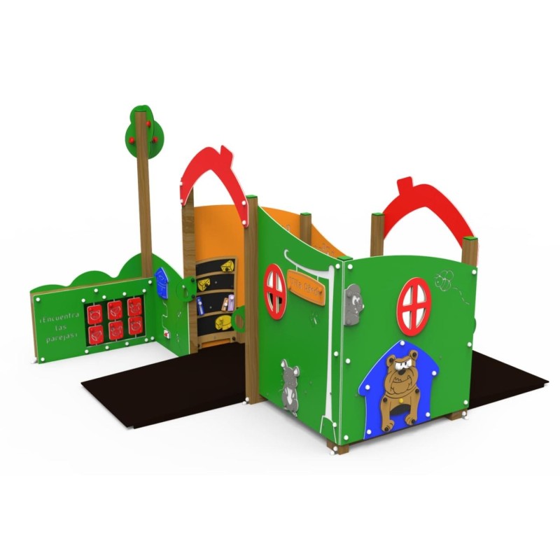 Parque infantil VILLA RATÓN casita inclusiva