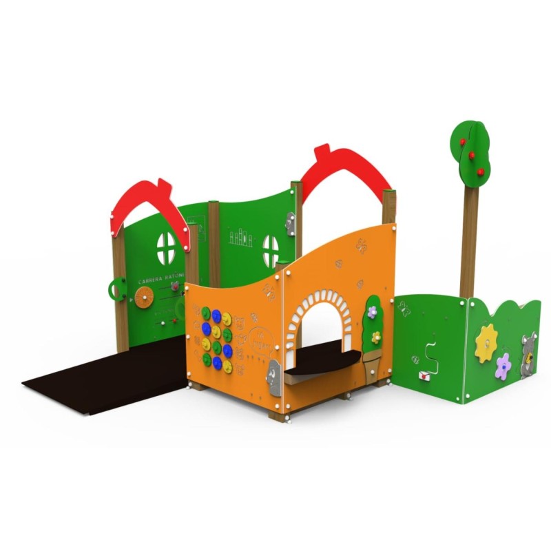 Parque infantil VILLA RATÓN casita inclusiva