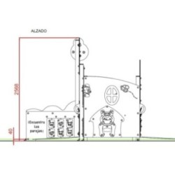 Parque infantil VILLA RATÓN casita inclusiva