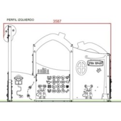 Parque infantil VILLA RATÓN casita inclusiva