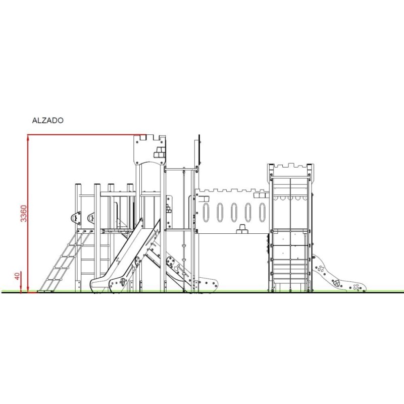Parque Infantil Castillo WARWICK