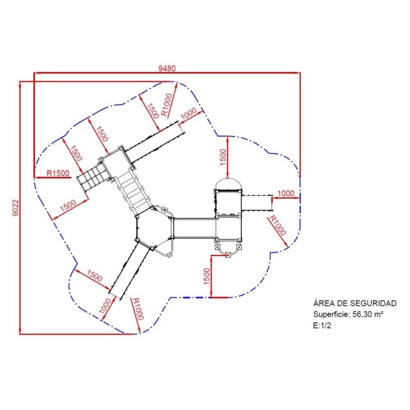 Parque Infantil Castillo WARWICK