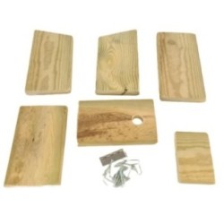 Caja nido para pájaros de madera tratada MASGAMES SPARROW