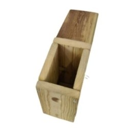 Caja nido para pájaros de madera tratada MASGAMES SPARROW