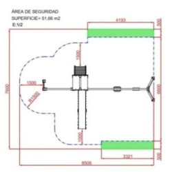 Parque infantil DUBAI com baloiço duplo