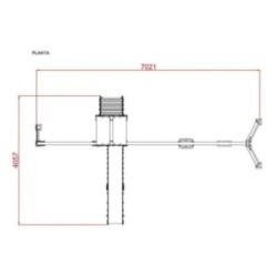 Parque infantil DUBAI com baloiço duplo