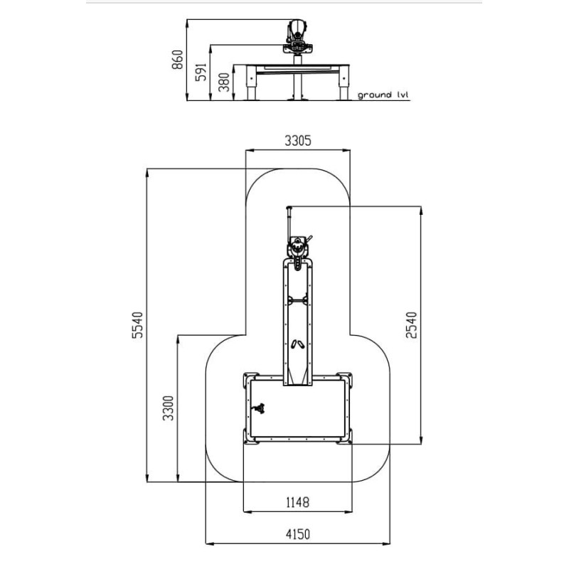 Parque infantil Reservatório de água modelo RHINE para crianças