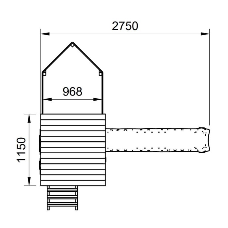 Parque infantil Masgames Nautilus L con pared de escalada