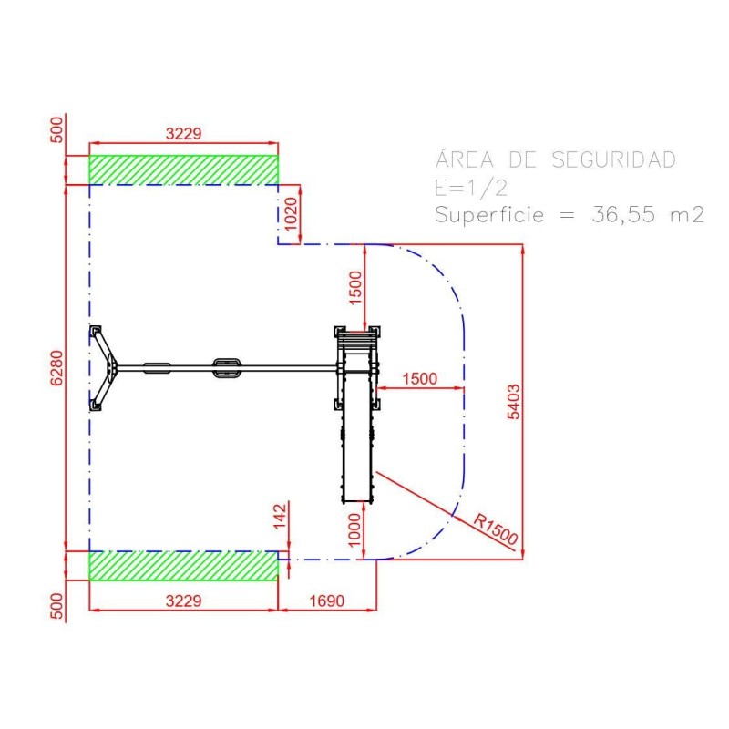 Parque infantil GARUA duplo