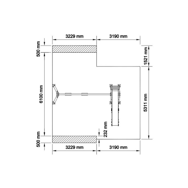 Parque infantil GARUA duplo
