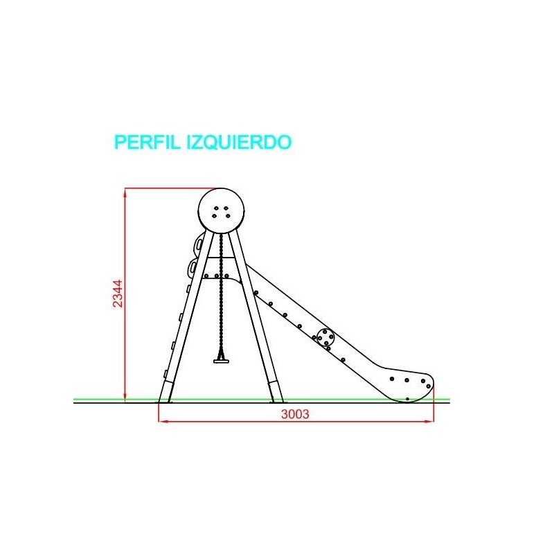 Parque infantil GARUA duplo