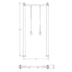 Aparelho Calistenia Argolas (flexibilidade)