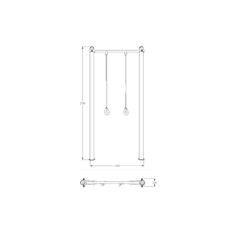 Aparelho Calistenia Argolas (flexibilidade)