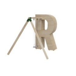 Parc lletra gegant pintada MASGAMES ALPHAPLAY tobogan