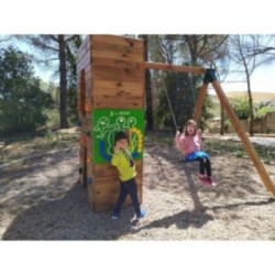 Parque Letra gigante pintada MASGAMES ALPHAPLAY tobogán