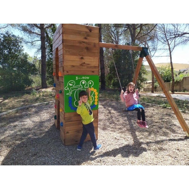 Parc lletra gegant pintada MASGAMES ALPHAPLAY tobogan