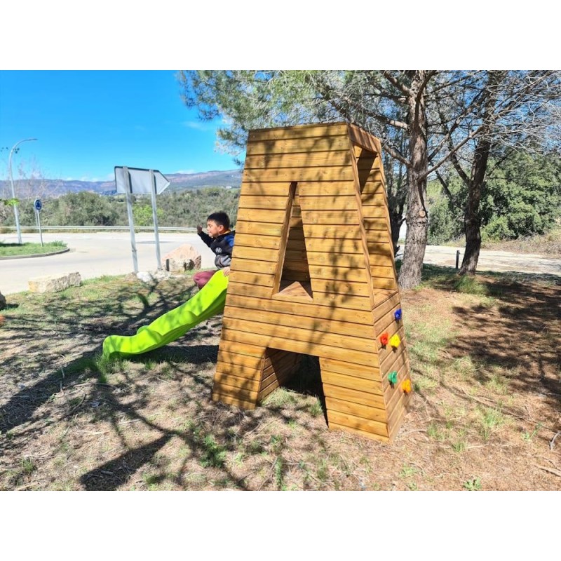 Parque Letra gigante pintada MASGAMES ALPHAPLAY tobogán