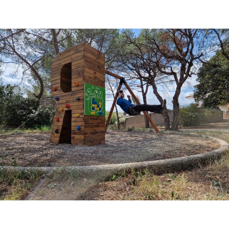 Parc lletra gegant MASGAMES ALPHAPLAY panell de jocs pintada
