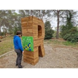Parc lletra gegant MASGAMES ALPHAPLAY panell de jocs pintada