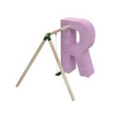 Parque Letra gigante MASGAMES ALPHAPLAY columpio pintada