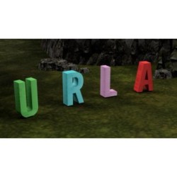 Parc lletra gegant pintada MASGAMES ALPHAPLAY tobogan