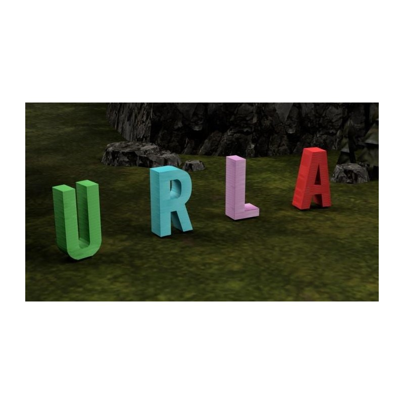 Parc lletra gegant pintada MASGAMES ALPHAPLAY tobogan