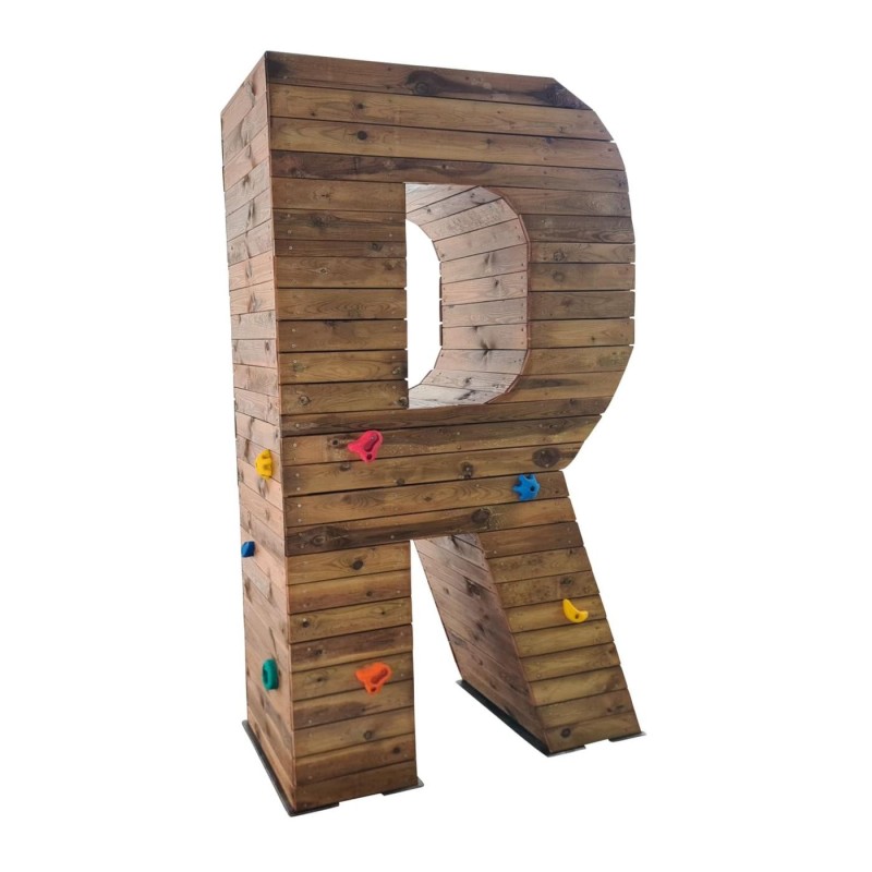 Parque Letra gigante MASGAMES ALPHAPLAY pedras de escalada