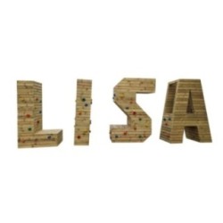 Parque Letra gigante MASGAMES ALPHAPLAY pedras de escalada