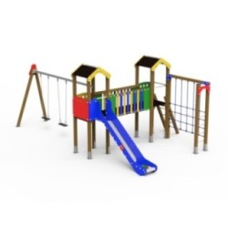 Parque infantil LIMA con columpio doble