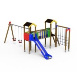 Parque infantil LIMA con columpio doble