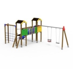 Parque infantil LIMA con columpio doble