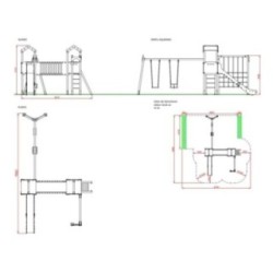 Parque infantil LIMA con columpio doble
