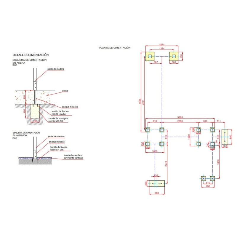 Parque infantil LIMA con columpio doble