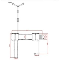 Parque infantil LIMA con columpio doble