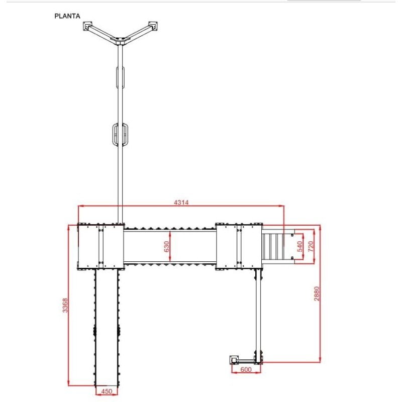 Parque infantil LIMA con columpio doble