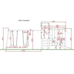 Parque infantil LIMA con columpio doble