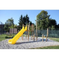 Parque infantil madera natural Barco Vikingo