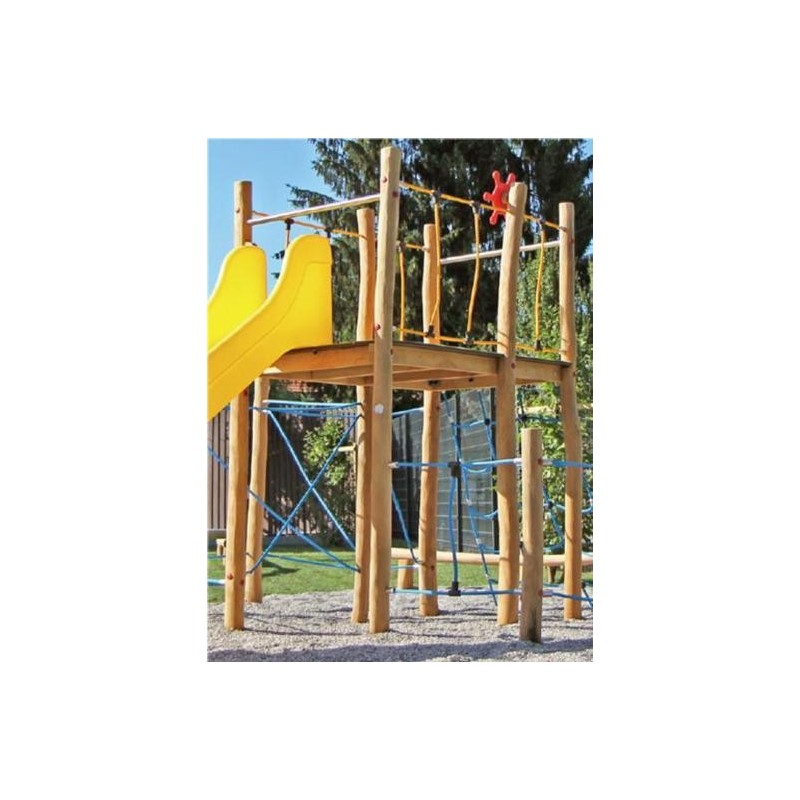 Parque infantil madeira natural Barco Viquingue